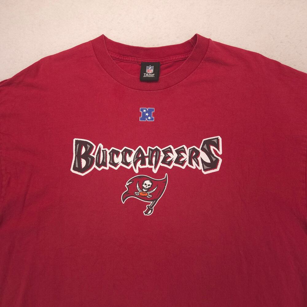 NFL Tampa Bay Buccaneers Graphic Short Sleeve Football Shirt Mens Size 2XL Red